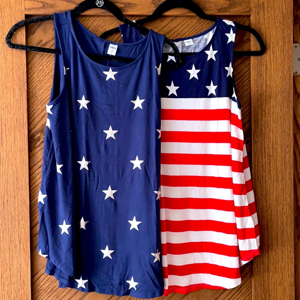 Luxe patriotic tank tops